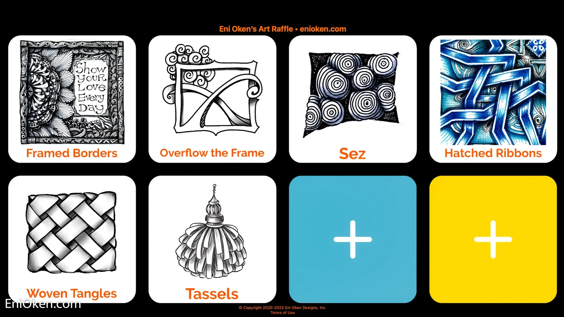 Wrapped Frame and Art Raffle — Eni Oken